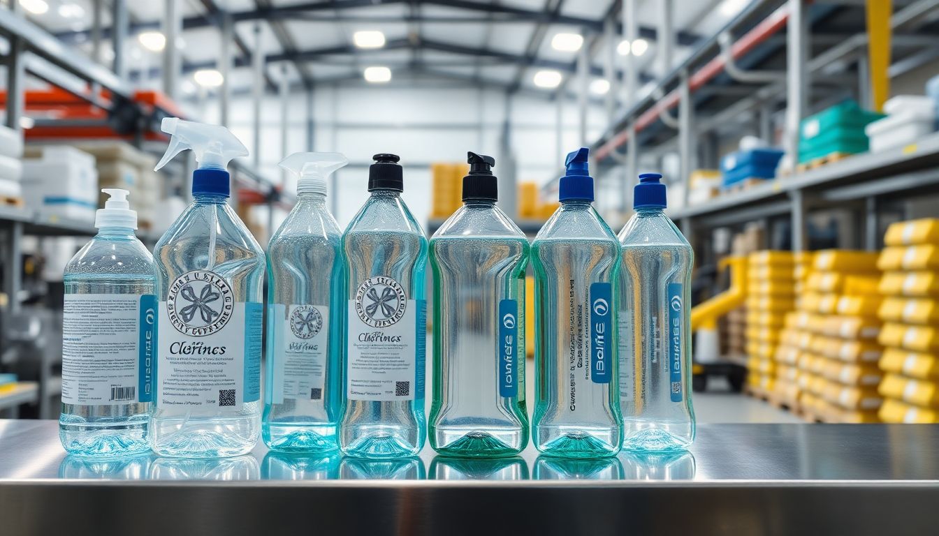 Botellas para Productos de Limpieza